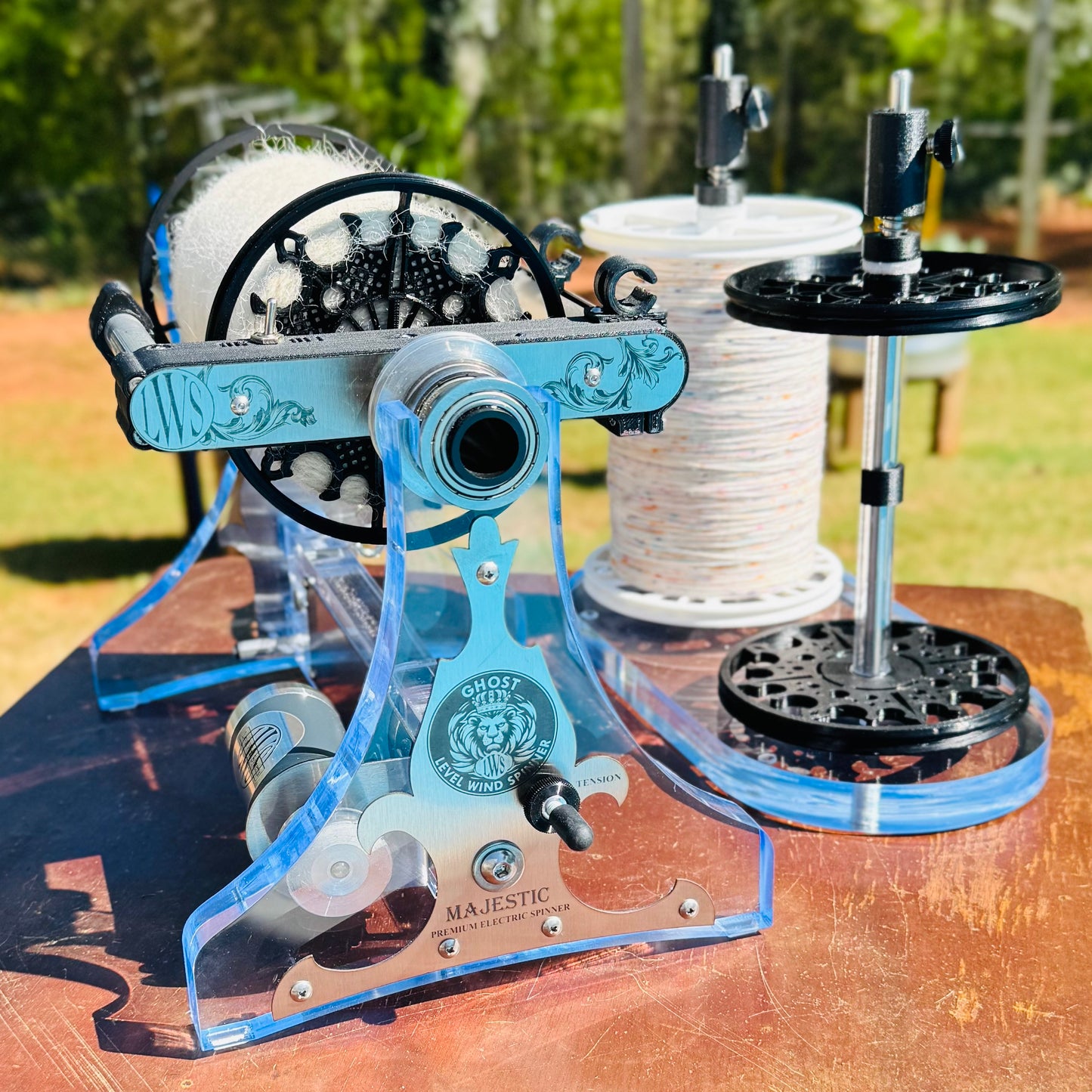 Kit 14 Ghost in Color Electric Spinner with Autowinder, Manual Flyer and Lazy Kate