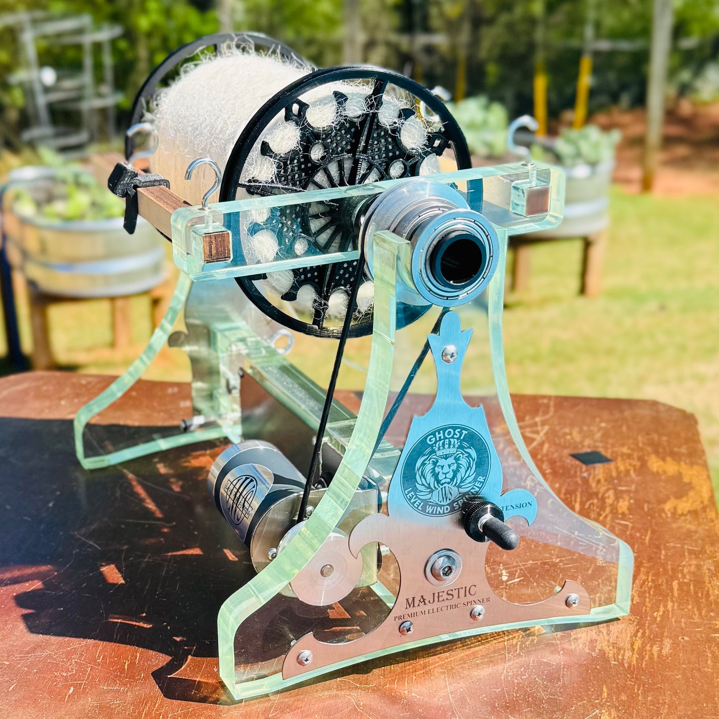 Kit 14 Ghost in Color Electric Spinner with Autowinder, Manual Flyer and Lazy Kate