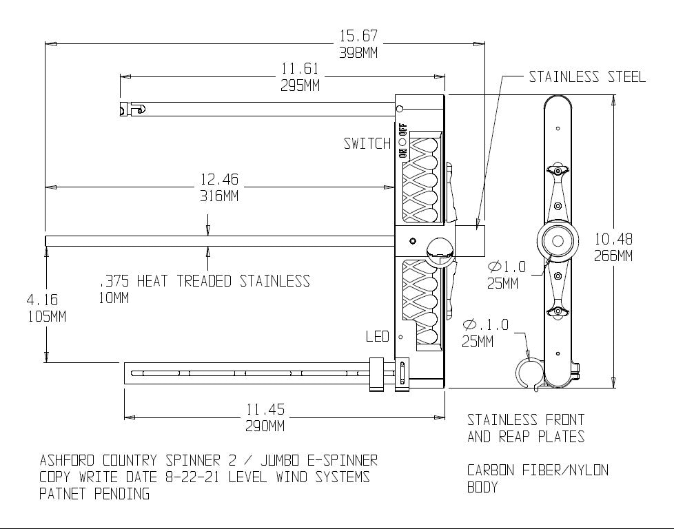 Ashford Super Jumbo E-Spinner and Country Spinner 2 (CS2 KIT)